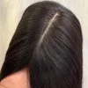 13 × 15 センチメートル Slik ベース人毛トッパーレミートップクリップヘアピースナチュラルブラックカラートッパー女性のための 130% 密度