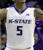 Nik1 NCAA College Kansas State Wildcats Maillot de basket-ball 24 Pierson McAtee 34 Levi Stockard III 35 Patrick Muldoon 45 Nigel Shadd personnalisé