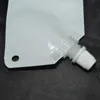 2021 NEW 50ml white plastic doypack liquid stand up storage pouch packing bag with side spout free