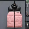 Homens Coletes Personalizados Casacos Moda Tendência Hip Hop Sem Mangas Zíper Splicing Colete Casacos Designer Adolescente Inverno Slim Waistcoat Outerwear