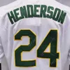 Rickey Henderson Jersey 35 Gris 1982 Blanc 1990 Coopers-town Vert Pull Jaune Joueur Fans Noir Hall Of Fame Patch Taille S-3XL