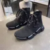 Mannen Gebreide Lace-up Sneaker Laarzen 2.0 Letter Gedrukt Designer Dames Ultra-Flexibele Gegoten Sole Bootie