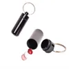 Patron Aluminium Alloy Emergency Pill Bottle Store Keychain Vattentät Box 14x52mm