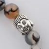 Beaded Strands Ethnic Silver Color Buddha Lion Strand Charm ArmeletsBangle For Women Men smycken Bönarmband gåva Kent22