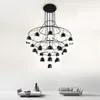 Nordic Wisiorek Lampy do Kuchnia Living Dining Rool Lobby Hall Schodek Wirflow G9 LED Lampa Wisząca Loft Deco Przemysłowy Luster