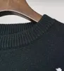 남성 스웨터 최신 폭발 스타일 봄 여름 전신 편지 인쇄 망 티셔츠 고품질 패션 서양식 블랙