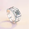 Luksusowy Men039s Naturalny kryształowy pierścionek z okazji rocznicy Bankietu Prezenta