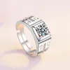 Bague en cristal naturel de luxe pour homme petit ami anniversaire cadeau Banquet fiançailles bague de mariage