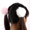 Pakiet 10 5 cm-8cm Faux Rabbit Fur Pompon Gumowe Elastyczny Zespoły Miękkie Ręcznie Made Ball Scrunchies Akcesoria do włosów