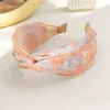 2021 Vintage imprimé croix lunette cheveux accessoires femmes Bandeau Bandeau Opaska Do Wlosow Diademas Bandeau Pour