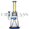 12 pulgadas Zable Bong Recycler Dab Rigs Pipas de agua grandes Bongs de agua de vidrio grueso Cachimbas de tabaco con tazón de 14 mm cera de burbujeador de aceite 9594454