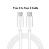 Hoge kwaliteit 3A PD-gegevenskabel Type-C naar USB Type C-kabels Snelle oplader Snel oplaaddraad voor Samsung S21 Huawei met doos