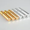 500 Stück 10 ml UV-Roll-on-Flasche Gold und Silber ätherisches Öl Stahl Metall Roller Ball Duft Parfüm RRB12801