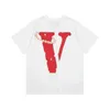 VLONES zahlt Hommagen an das Mona-Porträt-T-Shirt Sommer lose lässige große V-Drucken Kurzarm für Liebhaber