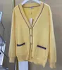 Cardigan de créateur pour femmes, capuche, col en V, manches longues, lettres brodées, veste résistante au vent, pull de loisirs en plein air