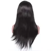 실키 스트레이트 레이스 프론트 가발 브라질 버진 인간의 머리카락 360 전체 레이스 가발 여성을위한 자연 색