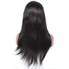 Parrucca anteriore del pizzo diritta seta del pizzo capelli brasiliani capelli umani 360 parrucche piene di pizzo per le donne colore naturale