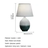 Lâmpadas de mesa WPD Lamp Dimmer Ceramic Desk Light Modern Creative Decoration for Home Bedroom
