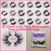 5D 25mm Kirpik Uzun Kalın 3D Vizon Lashes El Yapımı Bakım Yanlış Kirpik Göz Makyaj Maquiagem LD Serisi 15 Stilleri