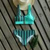 Seksi Katı ve Baskı Bikini Set Yeni Yüksek Bel Mayo Kadın Mayo Biquini Mujer Push Up Bathing Suits Beach Wear Yüzme 210319