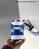 새로운 농구 신발 1 중간 SE 게임 로얄 자매 디자이너 블랙 화이트 블루 Chaussures 1S 트레이너 운동화