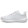 Erkekler Koşu Ayakkabıları Mesh Sneaker Nefes Açık Üçlü Beyaz Tenis Ayakkabı Chaussures de Spor Pour Hommes