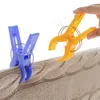 Grote heldere kleur kleding clip plastic haken strand handdoekknoppen wasknijper clips aan zonnebied multicolor kkb7044
