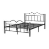 US-amerikanische Stock-Metall-Doppelgröße-Plattformbett mit Holzfüßen Schlafzimmermöbel) A53