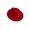 Chapeaux à large bord 2021 automne classique Fedoras chapeau masculin pour femmes hommes Chapeu Fedora Homem Bomber Panama ceinture rouge laine Jazz casquette