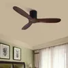 Ceiling Fans Wooden Fan With Lights Remote Control Without Light Retro Energy Saving Ventilador De Techo