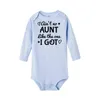 Ain't No Aunt Like The One I Got Infant Long Sleeve Romper ToddlerRopa De Bebe Funny Soft New Born Baby Girl Boy Clothes G1221