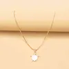 Punk Women's Pendant Necklace Gold Zircon Pendant Collar Retro Turtle Women Necklace Long Chain Metal Ring Jewelry Collier G1206