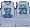 2021 Top Quality Men NCAA North Carolina Tar Heels 23 Michael Jersey UNC College koszulki do koszykówki czarna biała niebieska koszula rozmiar S-2XL