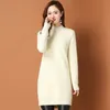 Китайский стиль зимние повседневные платья женская одежда лоскутное вязаное свитер платья о-шеи воротник халат женские элегантные достопримечательности имитация норка бархатная одежда