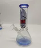 20 cm 8 pollici Premium blu punta e fondo tema anime narghilè bong bong in vetro con tubo da 14 mm e ciotola 2 in 1 pronto per l'uso