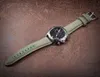 Hemsut Canvas-Uhrenarmbänder, hochwertiges Material, Schnellverschluss, grüne Qualität, Nylon-Uhrenarmbänder, Stahlschnalle, 18 mm, 20 mm, 22 mm, 24 mm, H0915
