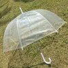 Clear Cute Bubble Deep Dome Umbrella Wind Resistance transparent Mushroom Umbrellas Wedding Decoration SN2181