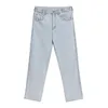 IEFB heren lichte kleur jeans Koreaanse straatkleding mode zomer rechte denim casual broek voor mannelijke 9Y6717 210524