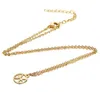 Collana con ciondolo zodiacale 12 segno di costellazione segni collane catena in oro argento per regalo di gioielli da donna all'ingrosso