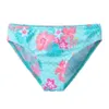 Baohulu girls badpak lange mouw zonbescherming badmode kinderen bloem print drie stukken strand badpakken bikini