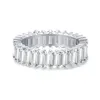 Bagues de mariage de luxe en argent sterling S925 pour femmes, blanc, zircone cubique 5A, diamant, cœur carré ovale, fiançailles, bijoux de créateur, taille 5-10, boîte cadeau