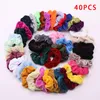 Grampos de cabelo Barrettes inteiros 304050PCS Women039s Fashion Band Velvet Girl Rubber Elastic Accessories4293304