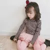 Filles Culottes Gradient Mesh Faux Deux Pièces Enfants Pantalons Jupe Automne Hiver Leggings Japonais Coréen Loisirs Vêtements 210625