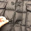 Tasarımcılar Erkekler Uzun Down Ceket Mon Parkas İtalya İtalyan kapüşonlu kürk tilki kabarcığı ince vintage moda gündelik jrvd