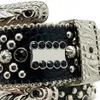 BB Simon Rhinestone Belt مع Bling Rhinestones for Mens Women Designer Belts كهدية عيد ميلاد عيد الميلاد