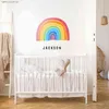 Big Rainbow Po Wallpaper On The Wall Stickers For Children Wallpaper Stickers Wallpaper In The Nursery Stencils For Walls 211112