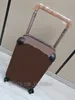 7A quality spinner brown suitcases travel luggage horizon 55 men womens flower printing suitcase trunk bag universal wheel duffel rolling luggages briefcase