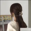 Morsetti Gioielli per capelli Coreano Scava fuori Quadrato Donna Elastico geometrico in acido acetico Clip Artiglio Ragazze femminili Coda di cavallo floreale Forcine Aessorie