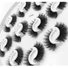 Multilayer Thick Faux 3d Mink Eyelashes With Tray Soft Natural Wispy False Eyelash Cross Fluffy Lash Extension