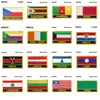 National Drapeau Broderie Badgepoland Bolivie Belize Botswana Bhutan Burkina Faso Burundi Corée du Nord Guinée équatoriale